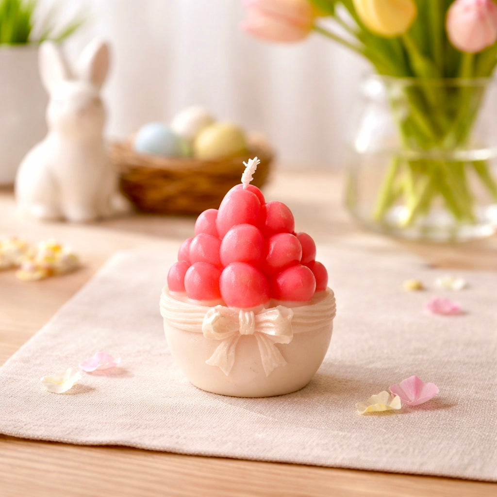 Mini basket with eggs 🥚 🎀