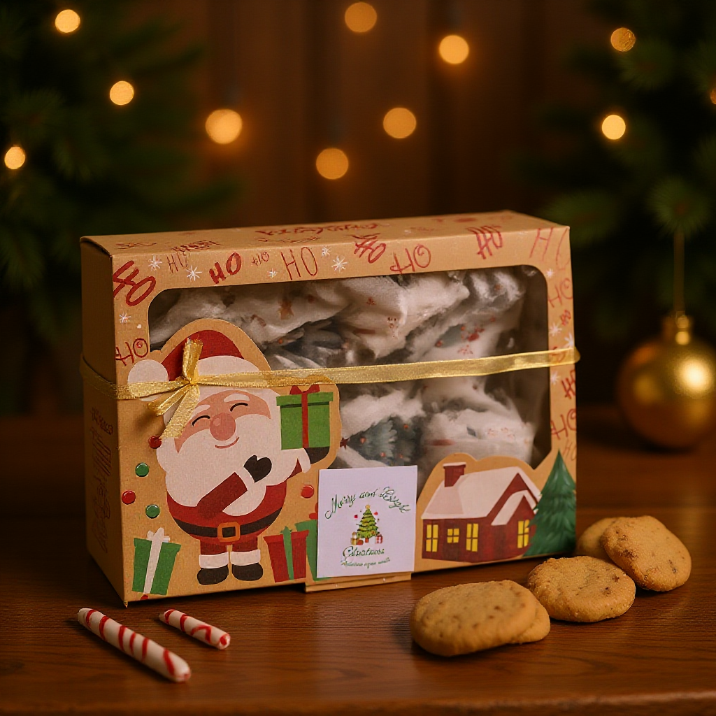 Merry and bright Santa mystery box