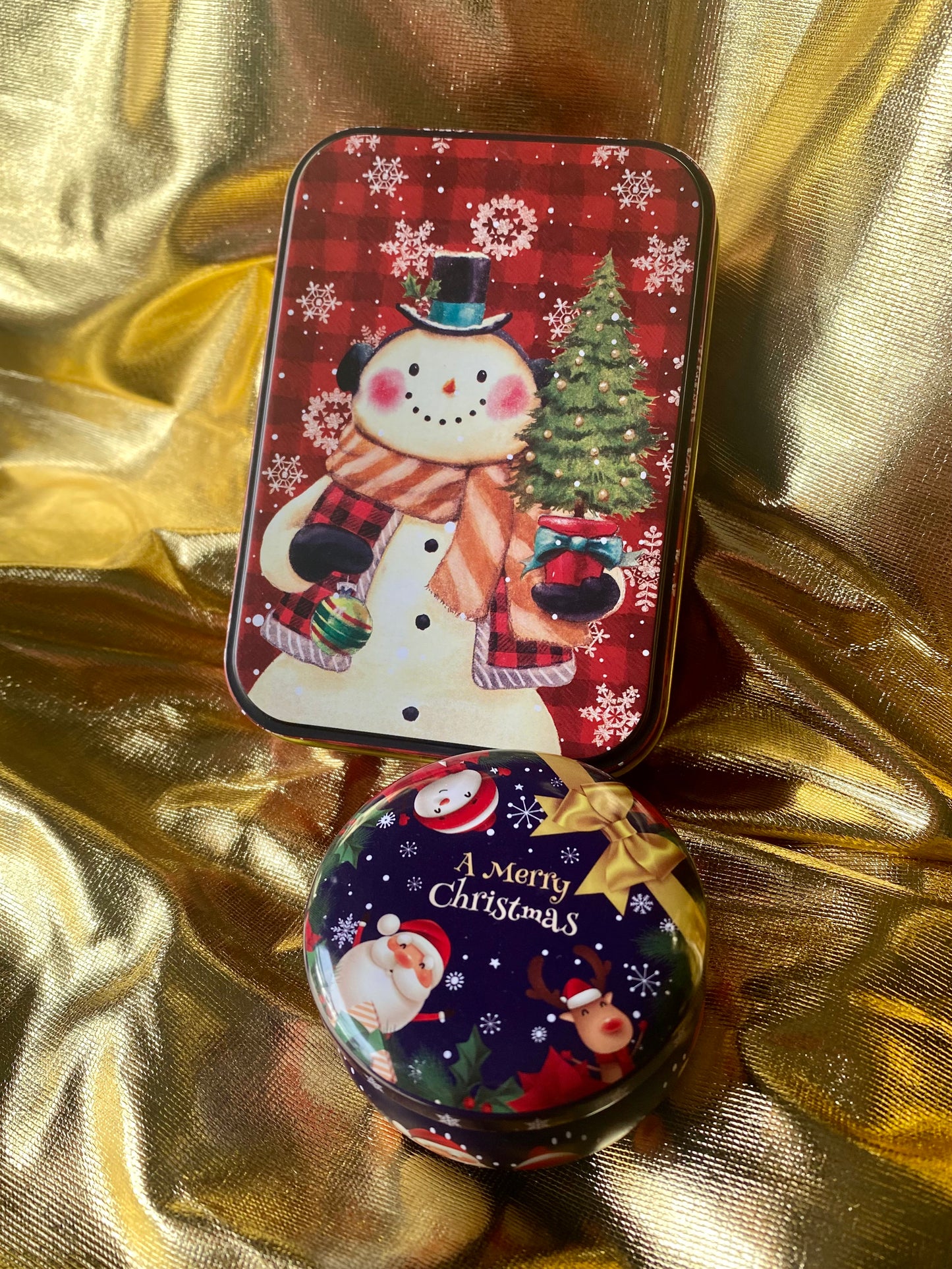 Snowman luxury metal box ☃️