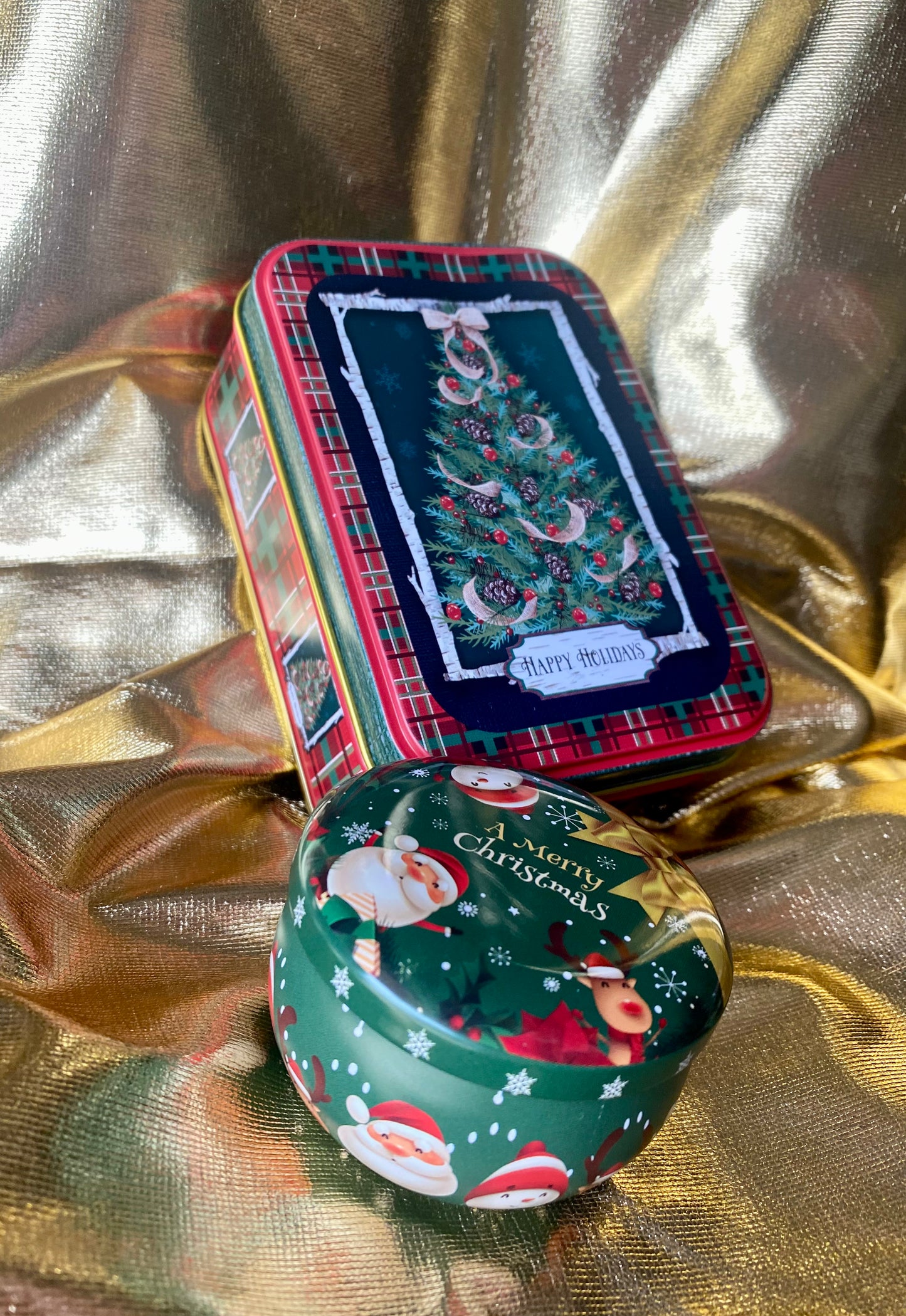 Christmas tree luxury metal box 🎄