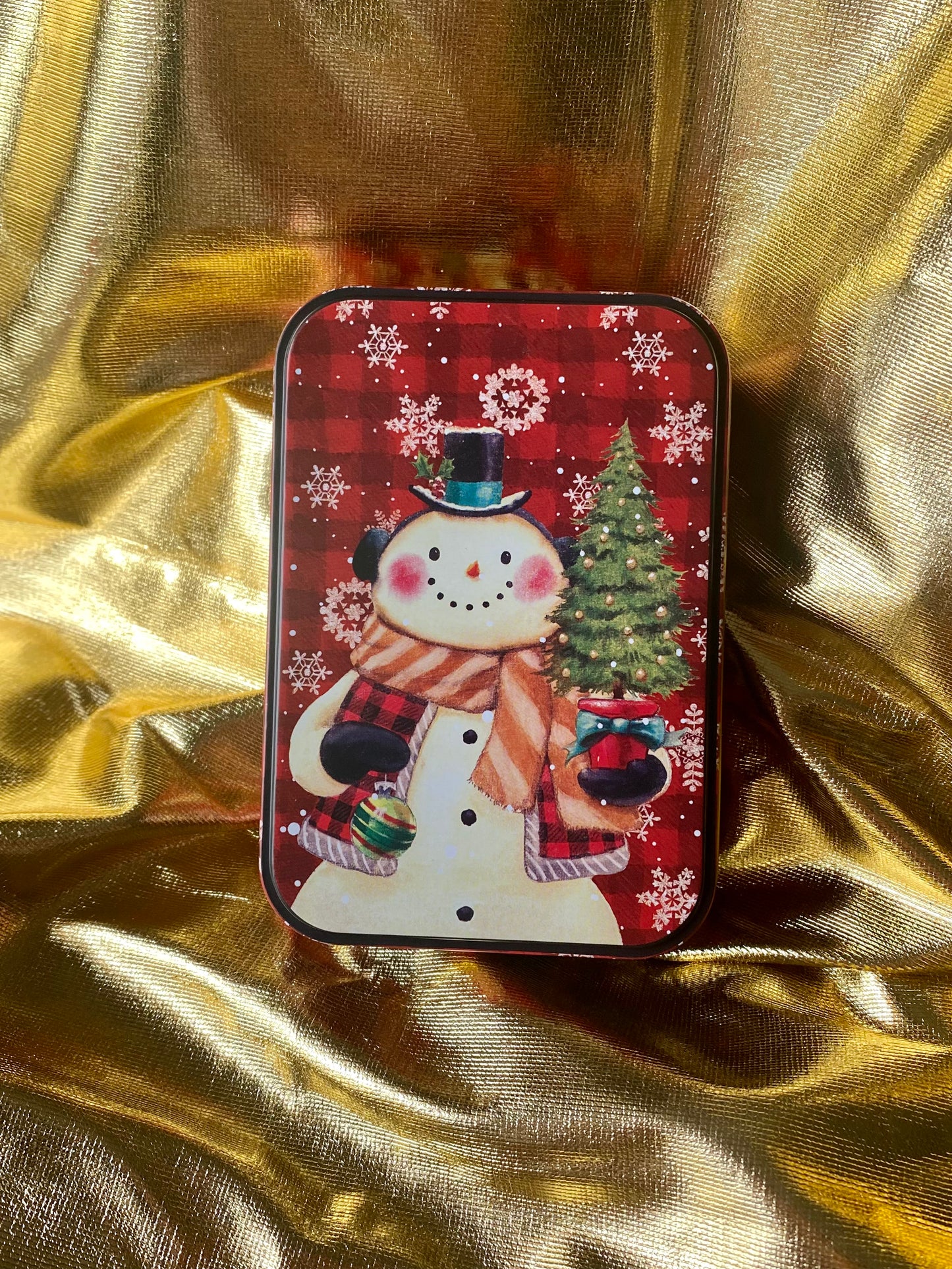 Snowman luxury metal box ☃️