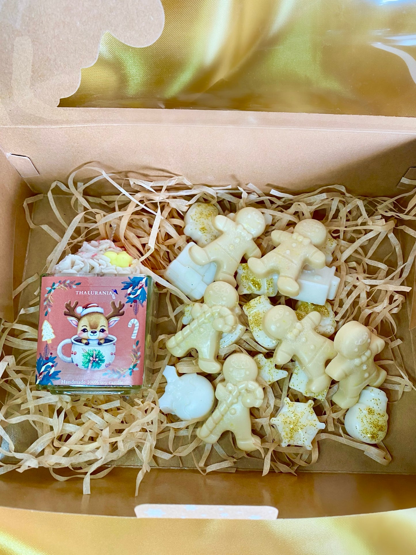 Gift box με ένα κερί και wax melts