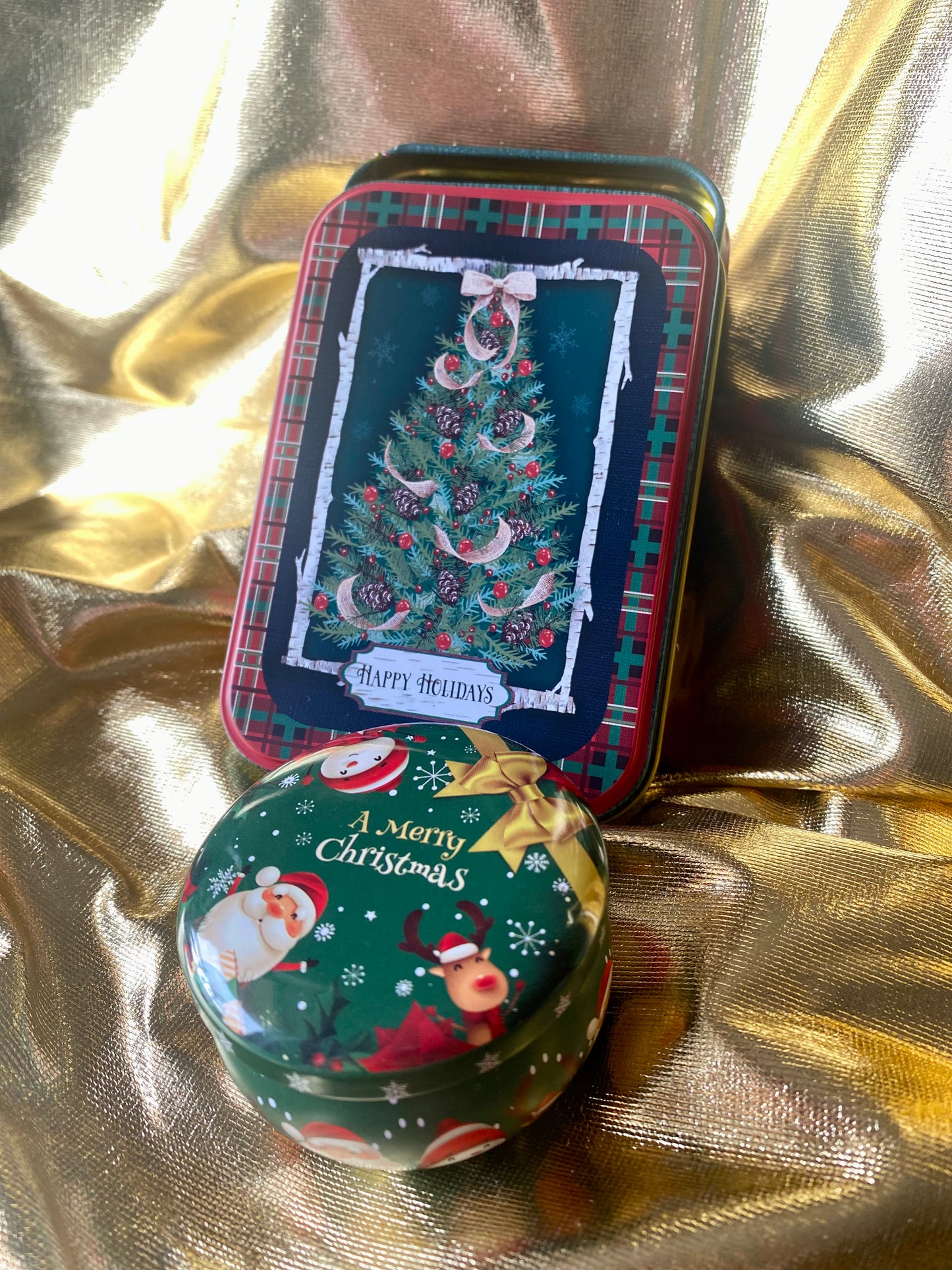 Christmas tree luxury metal box 🎄