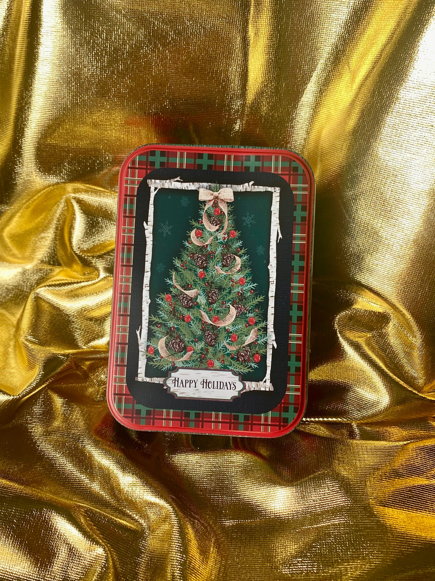 Christmas tree luxury metal box 🎄