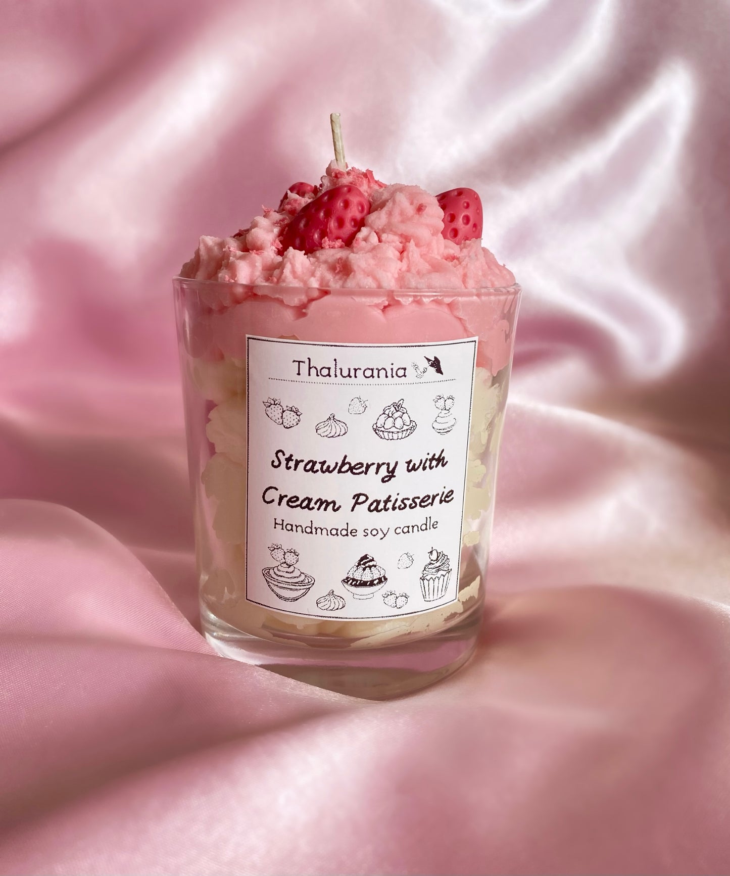 Κερί σόγιας Strawberry and Cream Patisserie