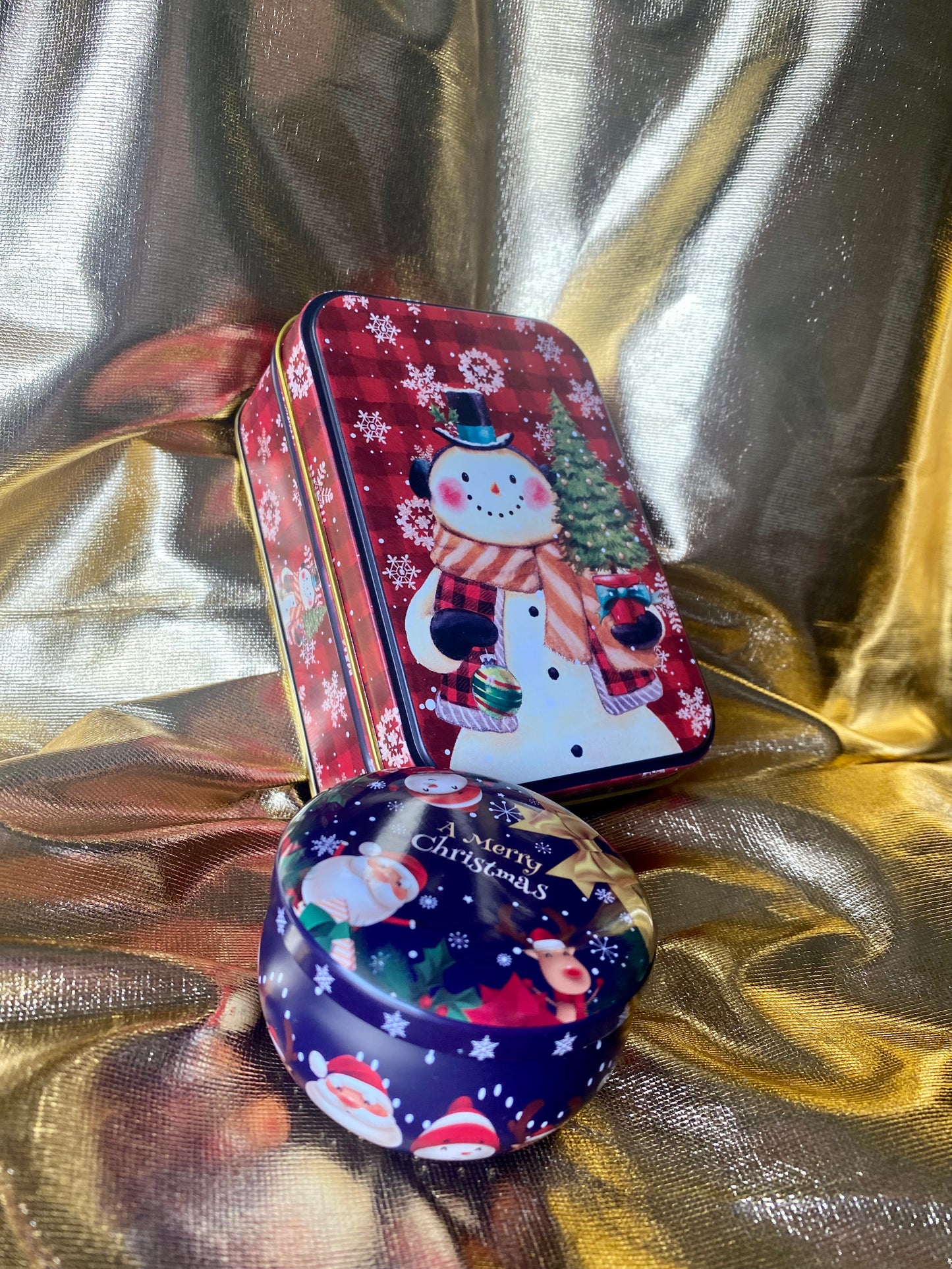 Snowman luxury metal box ☃️